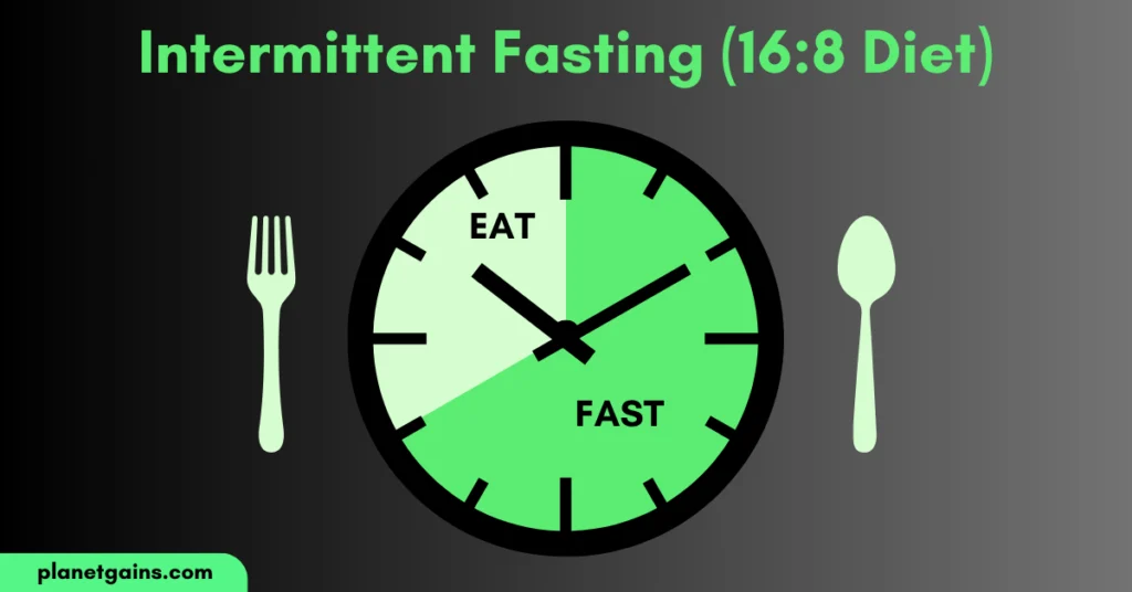 intermittent fasting schedule graphic