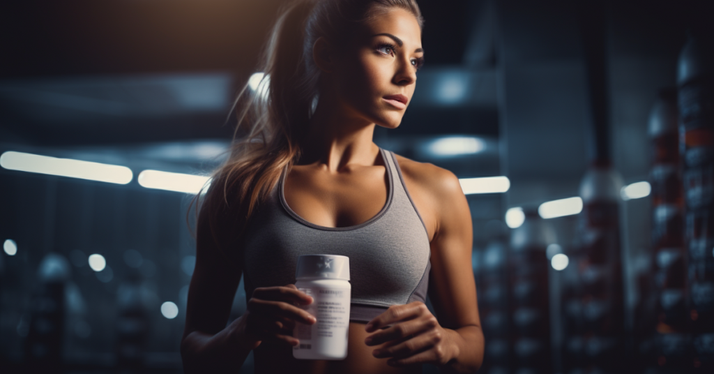 woman finished crossfit workout in gym