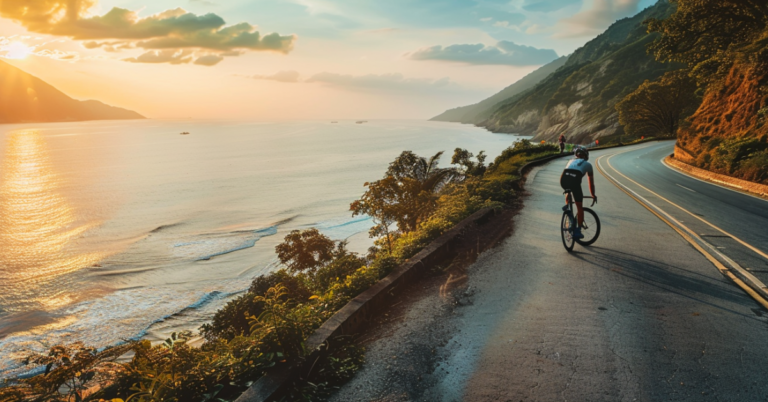 What is the Order of a Triathlon: The Race Sequence 2024! 6 cyclist in autumn weather