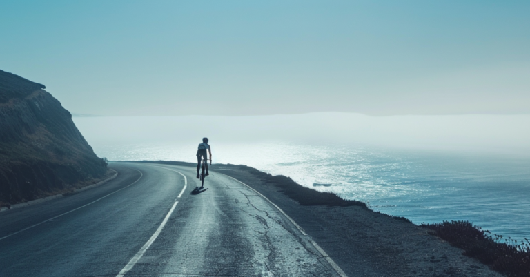 What Is a Good Average Heart Rate While Cycling in 2024? 3 man on bike in grey weather