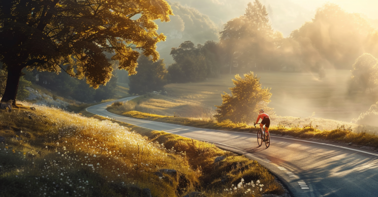 How Long to Train for a Triathlon: Fast-Track Race Day 2024! 10 cyclist in autumn weather