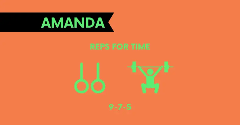 structure of amanda crossfit workout benchmark WOD
