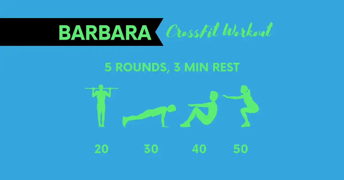 barbara crossfit workout description wod benchmark workout steps to fulfill the benchmark