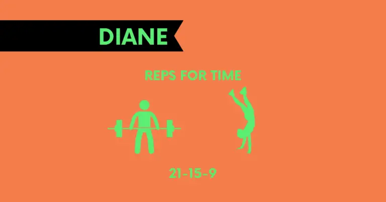 structure of diane crossfit workout benchmark WOD