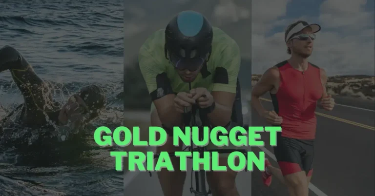 swimming, cycling and running at gold nugget triathlon