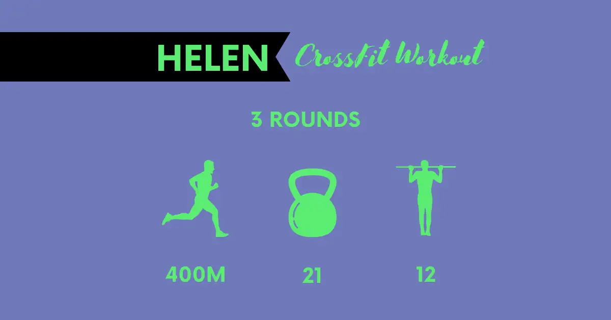 structure of helen crossfit workout benchmark WOD