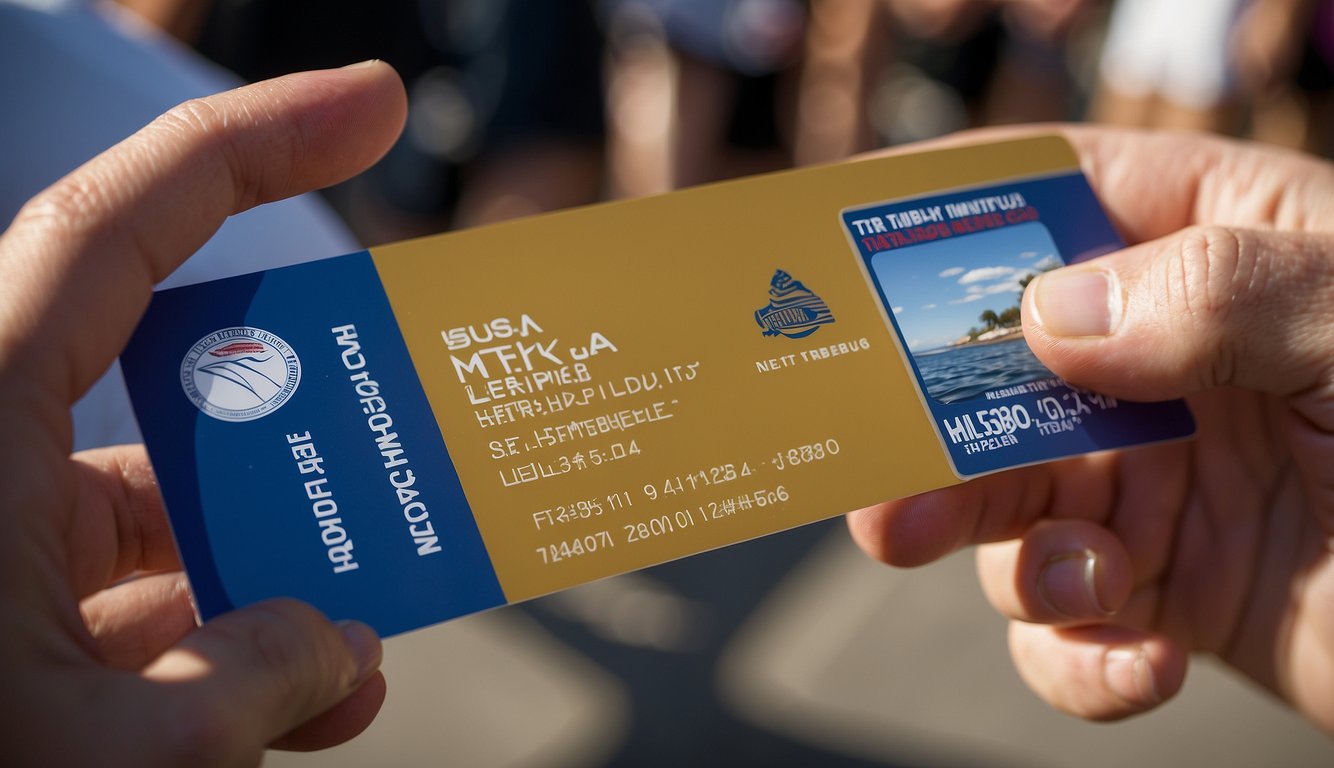 USA Triathlon Membership 2024: Unlock Your Potential! 2 A person holding a USA Triathlon membership card with a triathlon logo and the person's name and member ID