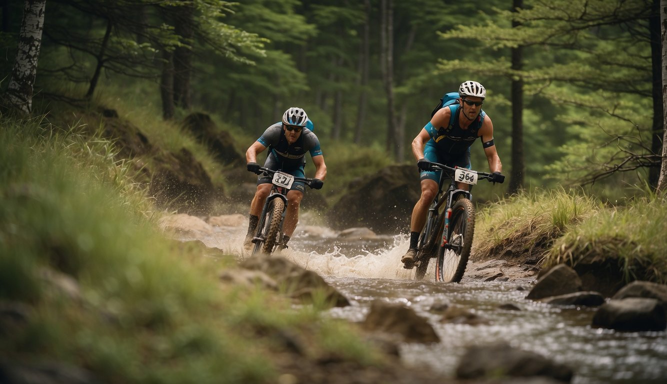 Xterra Triathlon Training 2024: Your Guide to Adventure Racing! 4 Xterra Triathlon: Mountain bikers race through rugged terrain, swimmers navigate choppy waters, and runners conquer challenging trails at the Xterra Championship triathlon