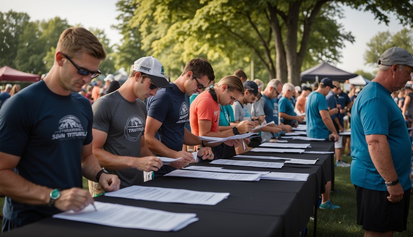 Naperville Triathlon 2024: Your Amazing Guide For Race Day! 3 Swimmers dive into the clear, calm waters of the lake, while spectators cheer from the shore. Bikers speed along the scenic route, and runners race towards the finish line