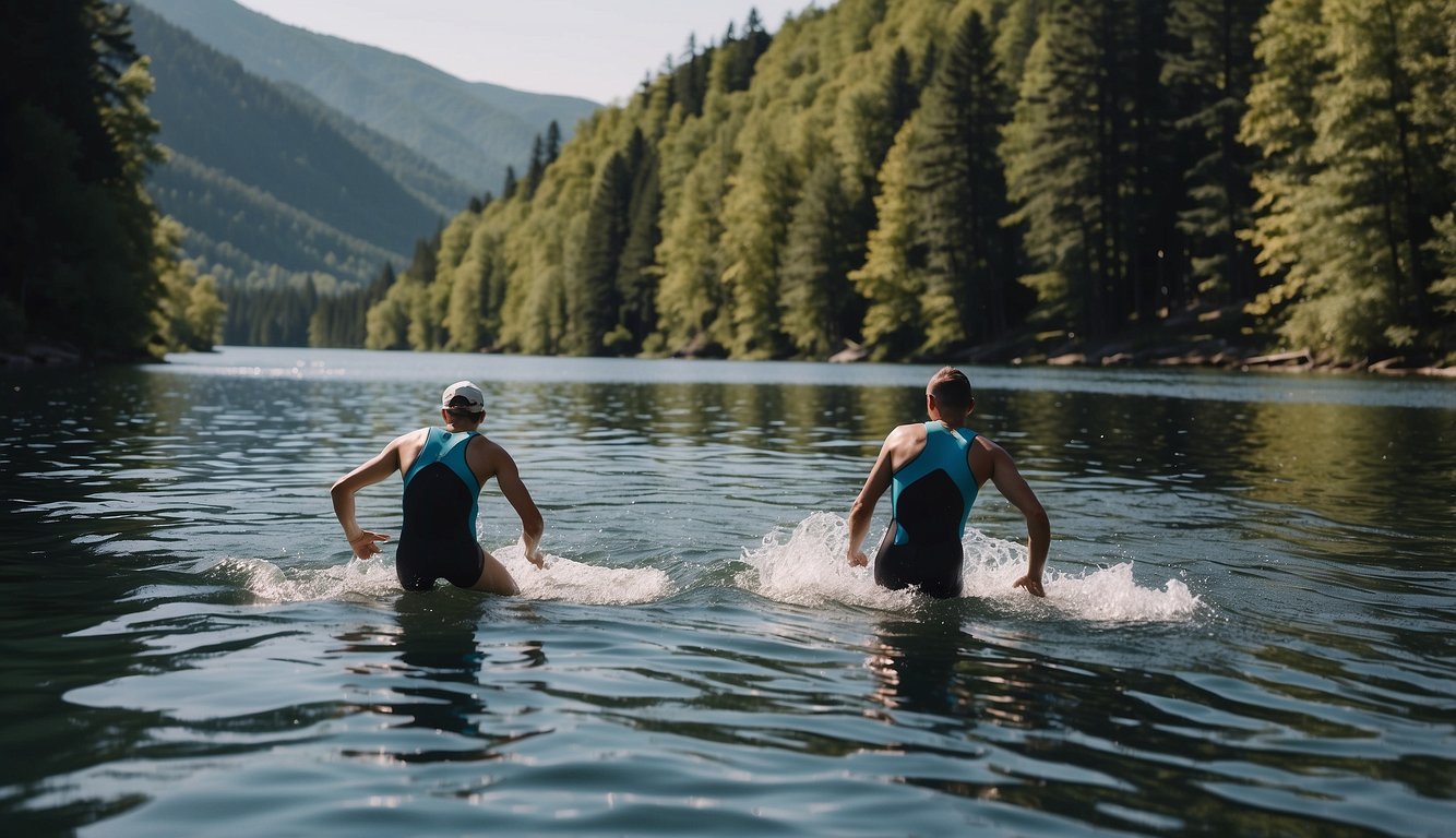 Omaha Triathlon 2024: Your Guide For An Amazing Race Day! 3 Swimmers dive into the calm waters of a pristine lake, while cyclists speed along the winding roads and runners push through the final stretch towards the finish line