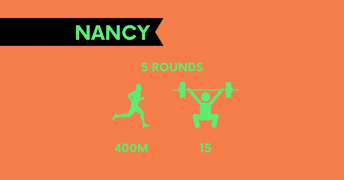 structure of nancy crossfit workout benchmark WOD