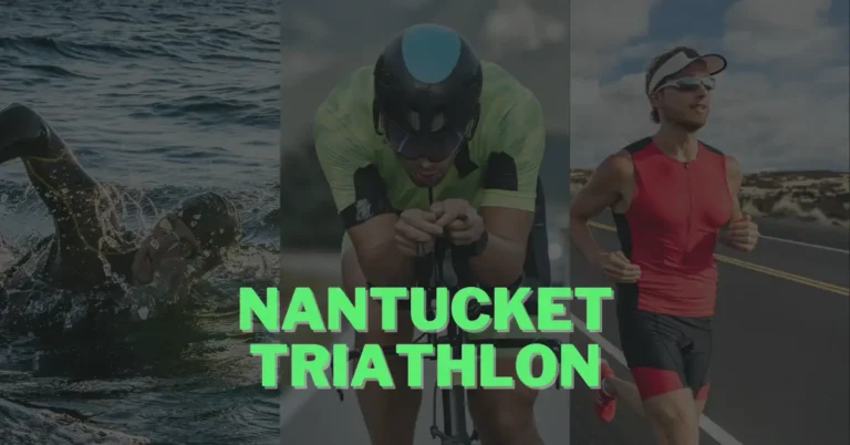 swimming, cycling and running at nantucket triathlon