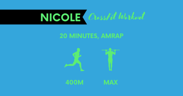 structure of nicole crossfit workout benchmark WOD