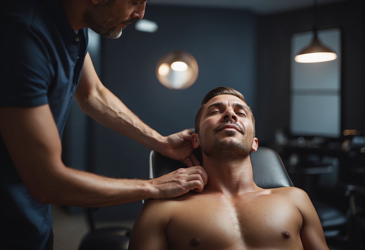 Can You Workout After Chiropractor Visit 2024? Experts Explain 1 Can You Workout After Chiropractor Visit: A person receiving chiropractic care, then engaging in light exercise