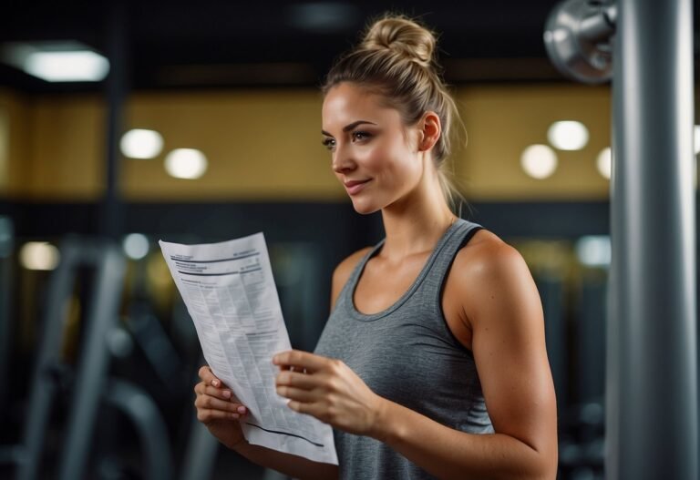 Can You Workout After a Brazilian Wax 2024? Experts Explain 6 Can You Workout After a Brazilian Wax: A person in workout clothes holds a post-wax care sheet while looking at a gym entrance, pondering whether they can proceed with their workout after a Brazilian wax