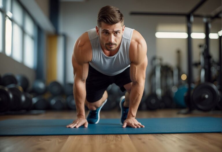 Can You Workout With a Hernia: A person with a hernia exercises with caution, using proper form and avoiding heavy lifting