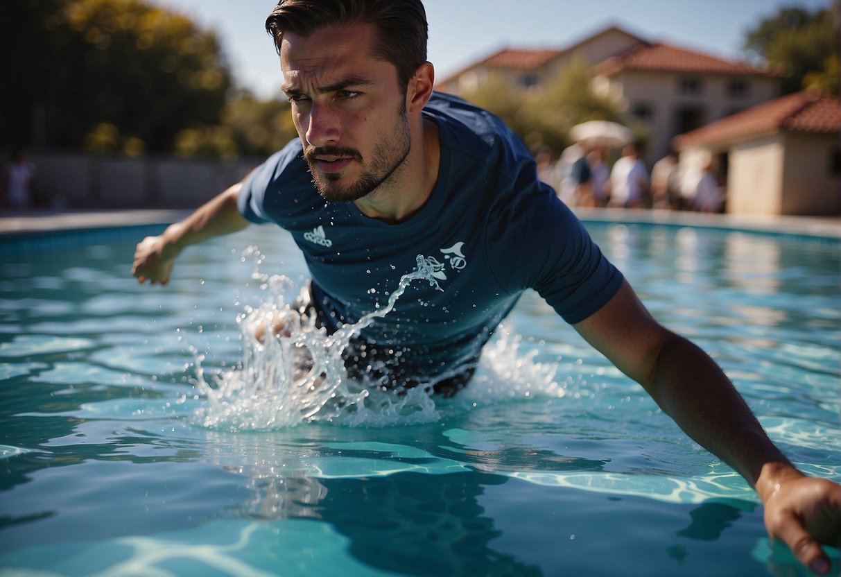 How Many Calories Do Flutter Kicks Burn 2024? Surprising Insights 1 How Many Calories Do Flutter Kicks Burn: A person is doing flutter kicks in a pool. Water ripples around their legs as they kick, creating a sense of movement and exercise