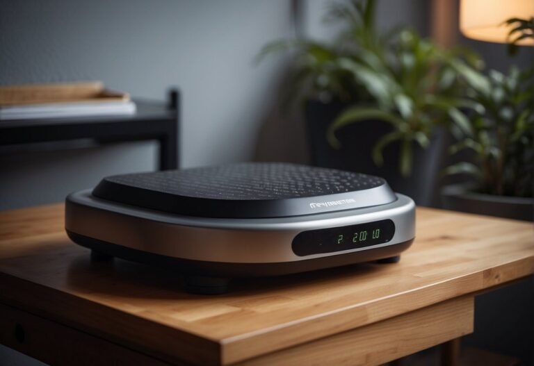 How Many Calories Do Vibration Plates Burn 2024? Surprising Insights 9 How Many Calories Do Vibration Plates Burn: A vibration plate in action, emitting vibrations as it burns calories