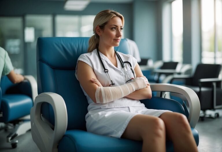 How Many Calories Do You Burn Donating Plasma 2024: Surprising Facts 4 How Many Calories Do You Burn Donating Plasma: A person sitting in a comfortable chair with a bandage on their arm, surrounded by medical equipment and staff