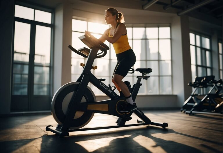 How Many Calories Does Riding a Stationary Bike Burn 2024? 1 How Many Calories Does Riding a Stationary Bike Burn: A stationary bike with digital display shows increasing calorie burn as exercise intensity rises