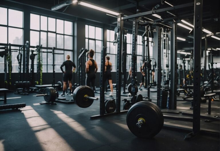 Is CrossFit Worth It in 2024? My Personal Opinion & Surprising Facts 11 Is CrossFit Worth It: A gym with various workout equipment, people doing intense exercises, and a coach leading a CrossFit class